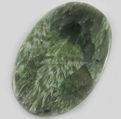615 gms Natural Seraphinite jasper 2132mm Oval Cabochon Polished stones for jewelry making IG0163