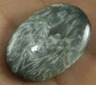 615 gms Natural Seraphinite jasper 2132mm Oval Cabochon Polished stones for jewelry making IG0163