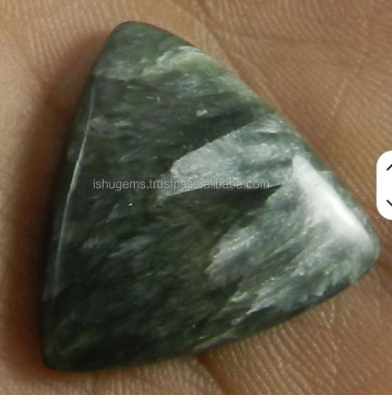 Natural Seraphinite jasper 2425mm Beautiful Triangle Cabochon gemstones for designer jewellery IG0171