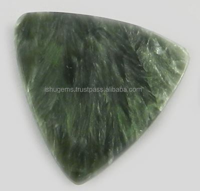 Natural Seraphinite jasper 2425mm Beautiful Triangle Cabochon gemstones for designer jewellery IG0171