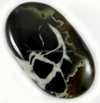 Natural Septarian Jasper 28x47mm Oval Cabochon loose stones for jewelry design IG0173