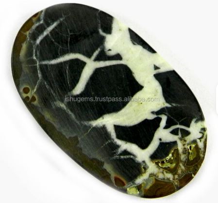 Natural Septarian Jasper 28x47mm Oval Cabochon loose stones for jewelry design IG0173