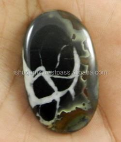 Natural Septarian Jasper 28x47mm Oval Cabochon loose stones for jewelry design IG0173