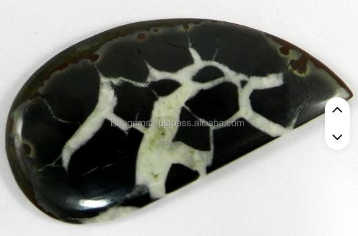 Natural Septarian Jasper 55x28mm Fancy Cabochon Gemstone For Jewelry