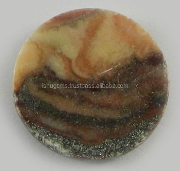 Natural Red Creek Jasper 18mm Round Cabochon 272 gms Loose Gemstone