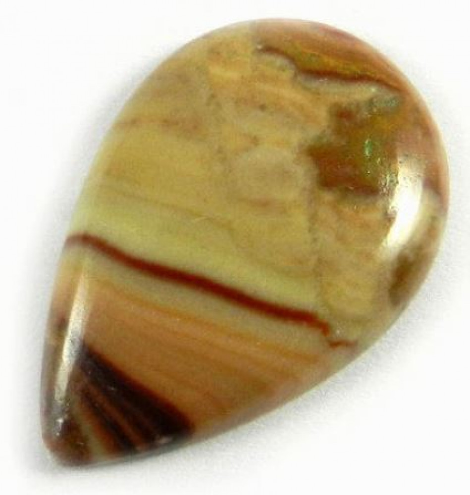 Image of 11*19mm Natural Red creek jasper 2.89 gms Pear Cabochon Polished stones for jewelry making IG0193