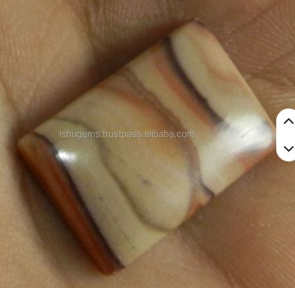 Natural Red Creek Jasper 20x10mm Rectangle Cabochon Polished Stones for Jewelry Making