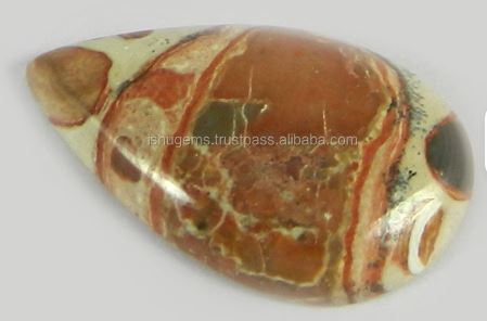 Natural Mookaite Coral Jasper 16x24mm Pear Cabochon 3 gms Loose Gemstone