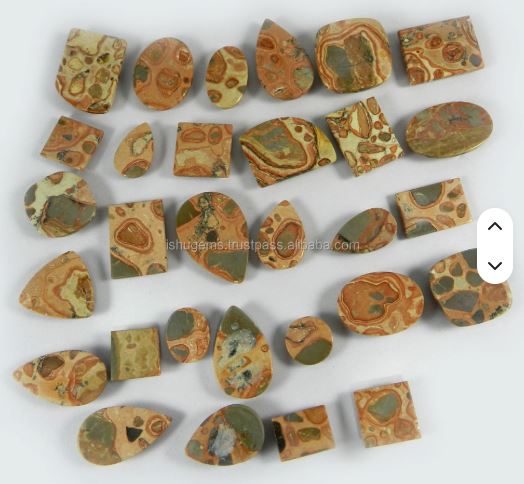 30Pcs Natural Mookaite Jasper 100 gms Free form Mix Shape Cabochon Loose Gemstone