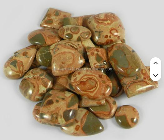 30Pcs Natural Mookaite Jasper 100 gms Free form Mix Shape Cabochon Loose Gemstone