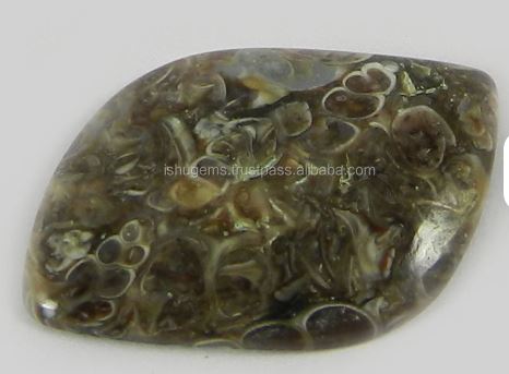 Natural Turrtella Jasper 195 gms Fancy Shape Cushion Cabochon gemstone