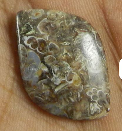 Natural Turrtella Jasper 195 gms Fancy Shape Cushion Cabochon gemstone