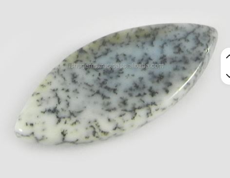 Natural Dendritic Opal 260 gms Beautiful cabochon 14x30mm Marquise Shape loose stones for jewellery making IG0231
