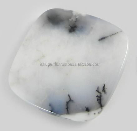 Natural Dendritic Opal 30mm Square Cushion Shape cabochon 1090 gms loose stones for jewellery making IG0233