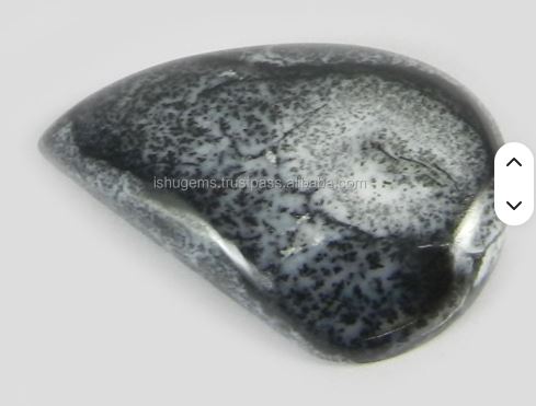 Natural Dendritic Opal 21x30mm Fancy Shape Cabochon 435 gms Loose Gemstone For Jewelry