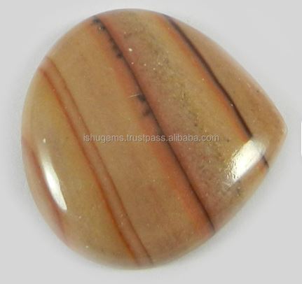 Natural Wagul jasper 24x24mm Heart Cabochon 431 gms Loose Gemstone For Jewelry Making