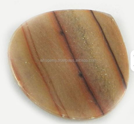 Natural Wagul jasper 24x24mm Heart Cabochon 431 gms Loose Gemstone For Jewelry Making