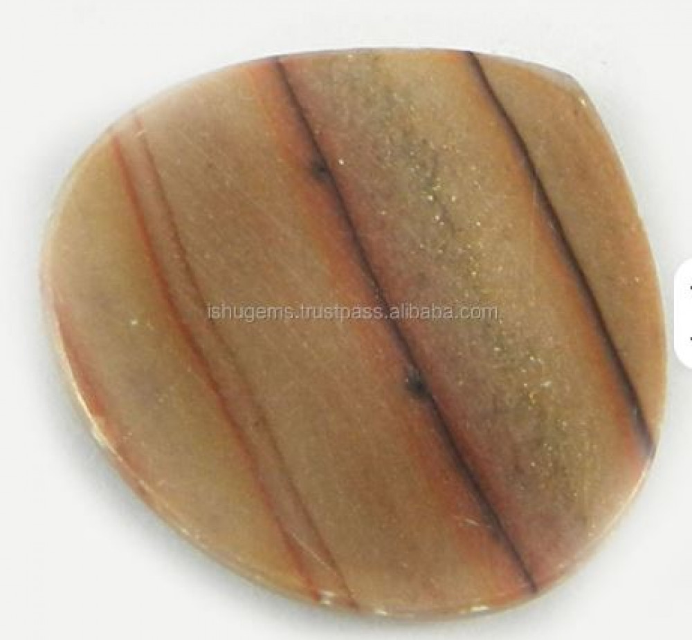 Image of Natural Wagul jasper 24x24mm Heart Cabochon 4.31 gms Loose Gemstone For Jewelry Making