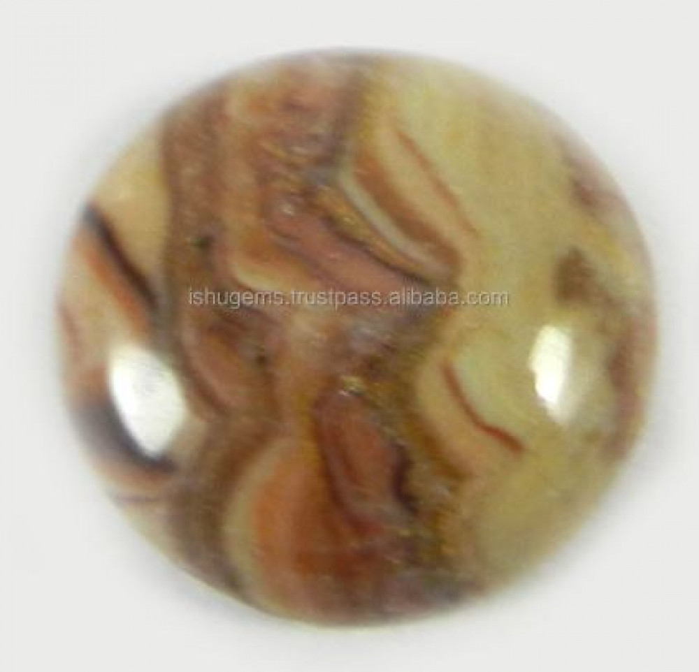 Image of 11mm Natural Wagul jasper 1.80 gms Round Cabochon Polished stones for jewelry making