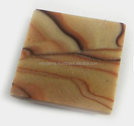 480 gms Natural Wagul jasper 19x19mm Square Cabochon Loose Gemstone IG0243