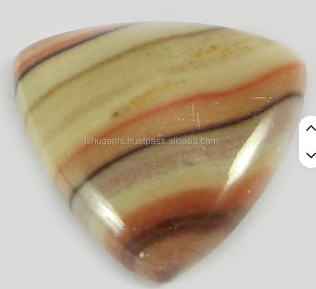 22x22mm Natural Wagul Jasper 323 gms Trillion Cabochon Loose Gemstone