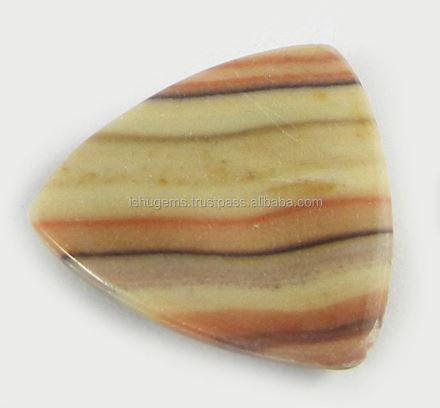 22x22mm Natural Wagul Jasper 323 gms Trillion Cabochon Loose Gemstone