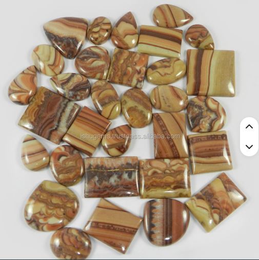 31Pcs Natural Wagul jasper 100 gms Freeform Cabochon gemstone IG0247