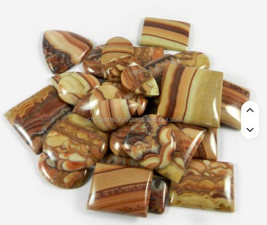 31Pcs Natural Wagul jasper 100 gms Freeform Cabochon gemstone IG0247