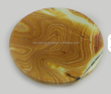 29mm Natural Wagul jasper 660 gms Round Beautiful Cabochon Loose Gemstone For Jewelry Making