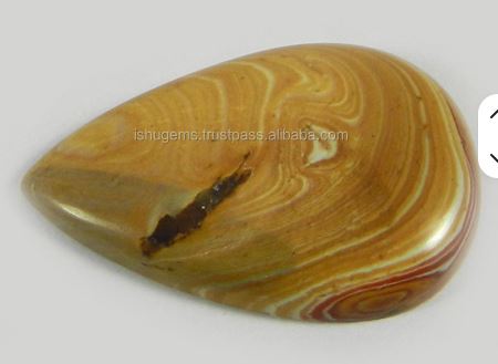 Natural Wagul Jasper 2233mm Pear Cabochon Polished stones for jewelry making