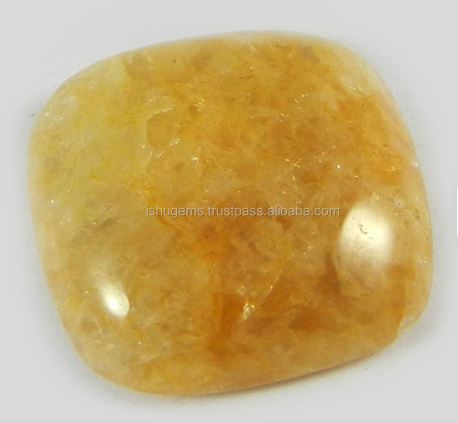 Indian Wholesaler Genuine Yellow Aventurine 610 Gms Cushion Cabochon 22mm Loose Gemstone For Jewelry Making