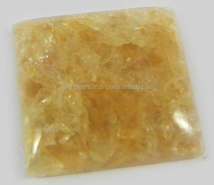 20mm Natural Yellow Aventurine Cabochon Gemstone 510 Gms Beautiful Square Loose Gemstone IG0269