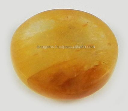 Natural Yellow Aventurine 16mm Round Cabochon 290 gms Loose Gemstone
