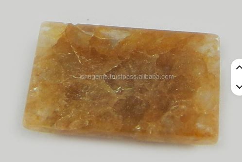 1623mm Yellow Aventurine 410 gms Rectangle Cabochon Wholesale Gemstone IG0272