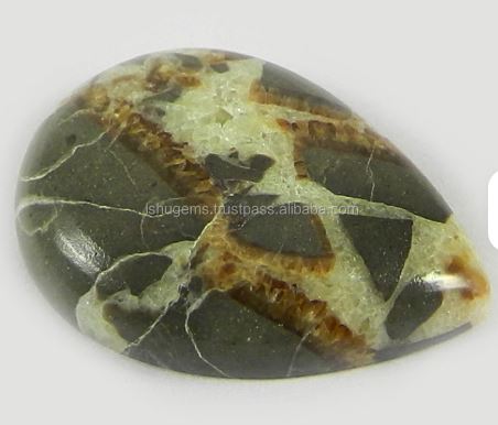 1823mm Septarian jasper 355 gms Pear Cabochon gemstone IG0274