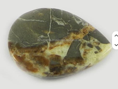 1823mm Septarian jasper 355 gms Pear Cabochon gemstone IG0274