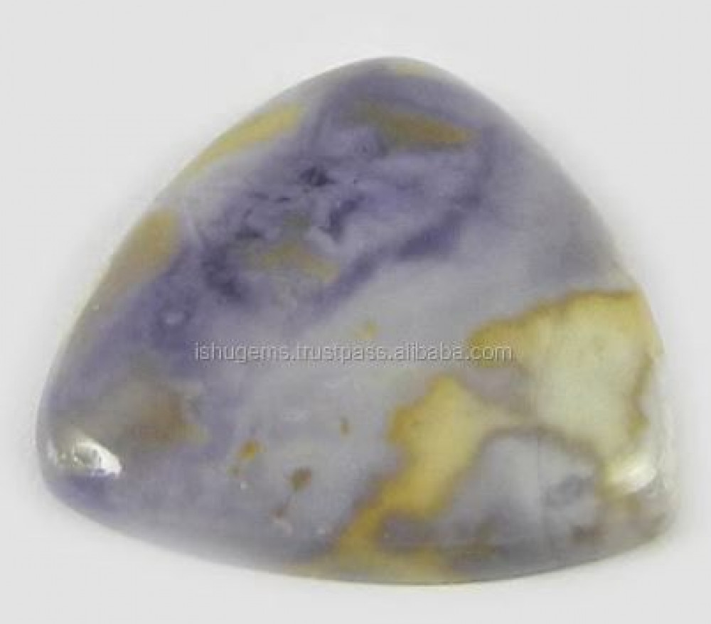 Image of 21mm Natural Tiffany jasper 3.35 gms Triangle latest Cabochon, gemstone IG0293