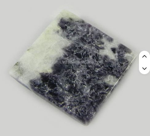 19mm Natural Lepidolite Gemstone 355 gms Cushion Square Cabochon Gemstone IG0297