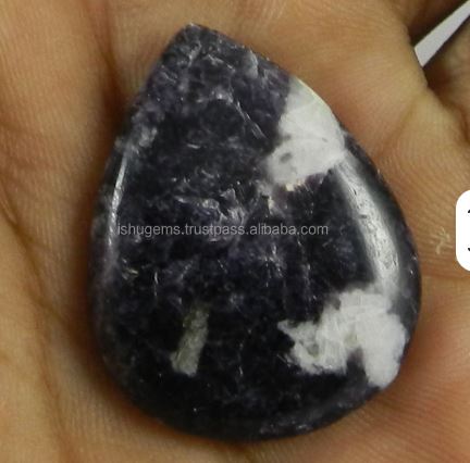 24x31mm Natural Lepidolite Gemstone 640 gms Pear Wholesale Cabochon loose gemstone IG0298