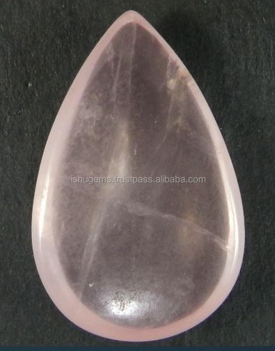 2031mm Natural Rose quartz 630 gms Pear Cabochon gemstone IG0300