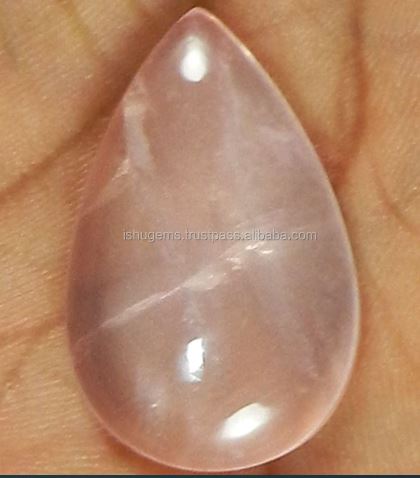 2031mm Natural Rose quartz 630 gms Pear Cabochon gemstone IG0300