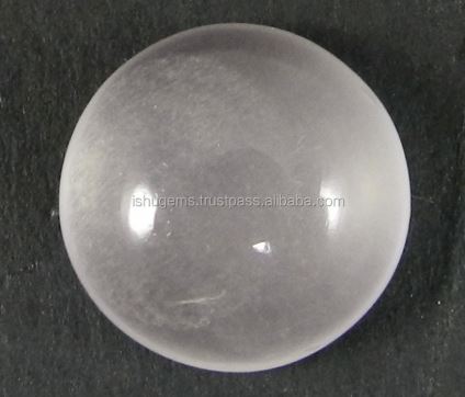 Natural Rose Quartz 17mm Round Cabochon 350 gms Loose Gemstone IG0301