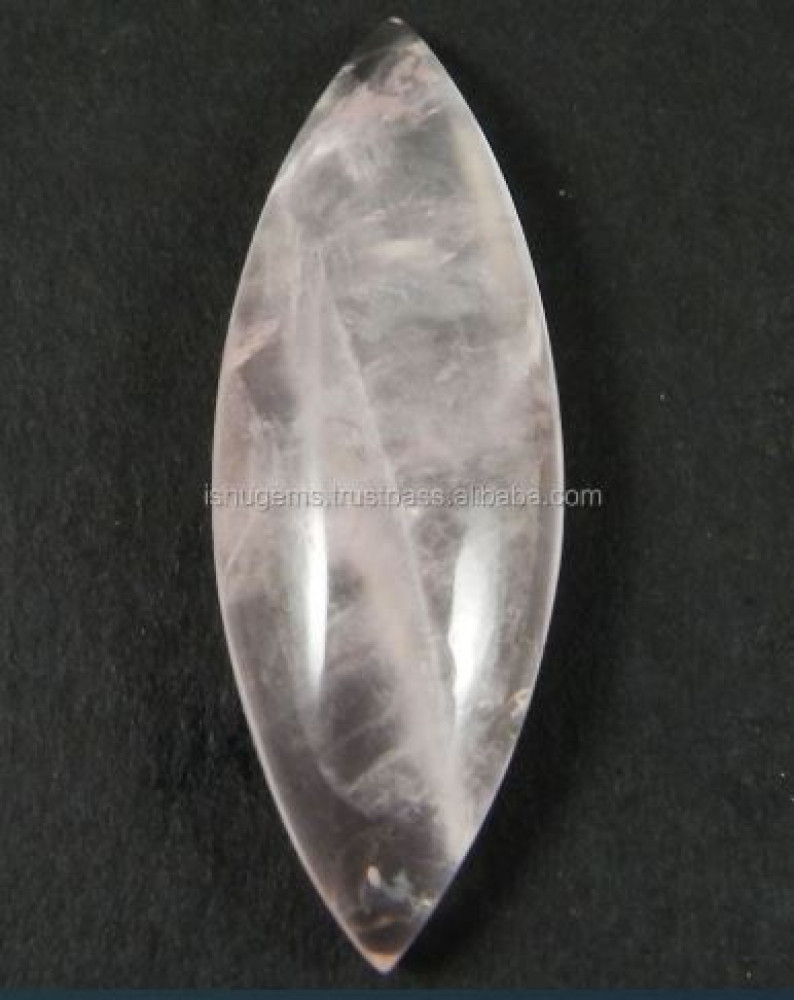Image of 15*42mm Natural Rose quartz 5.90 gms Marquise Cabochon loose gemstone IG0304