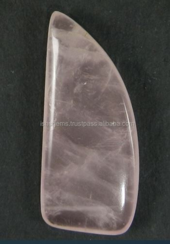 Image of 18*42mm Natural Rose quartz 8.50 gms Fancy Cabochon, high quality gemstone
