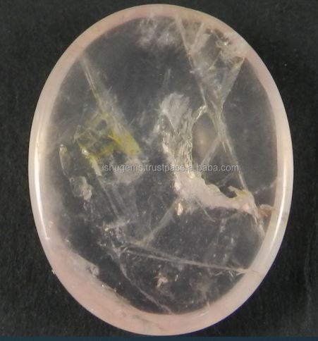 Natural Rose quartz 33x26mm Oval Cabochon 1040 gms Loose Gemstone