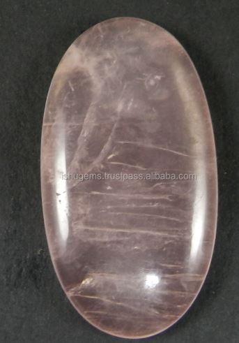 Natural Rose Quartz 980 gms Oval Cabochon 22x40mm Lose Gemstone