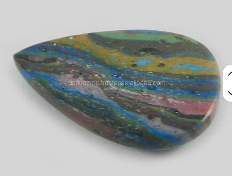 15x24mm Natural Rainbow Gemstone High Quality Pear Cabochon Loose IG0322 235 Gms Ishu Gems From India