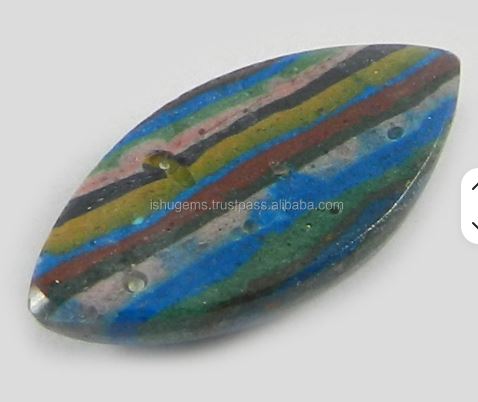 10x21mm Natural Rainbow Calsilica Gemstone 105 gms Marquise Handmade Cabochon gemstone IG0323