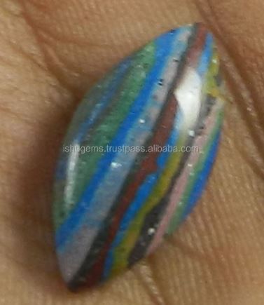 10x21mm Natural Rainbow Calsilica Gemstone 105 gms Marquise Handmade Cabochon gemstone IG0323