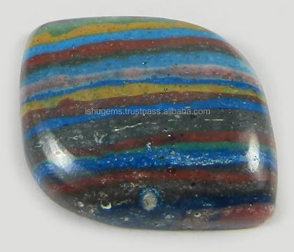 20x26mm Natural Rainbow Calsilica Gemstone 275 gms Fancy Shape Cabochon gemstone
